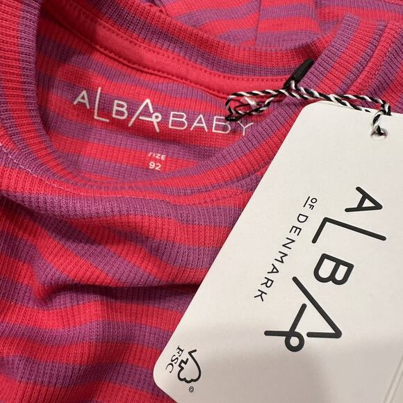 NWT Alba of Denmark Dahlia Magic Stripes All You Need Tee - Picture 6 of 6